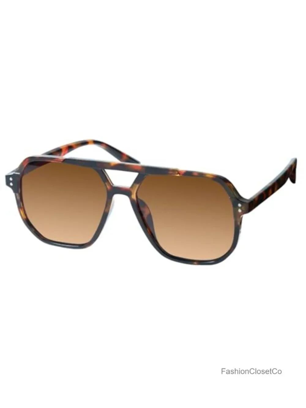 Oversized Aviator Sunglasses with Polarized Lens